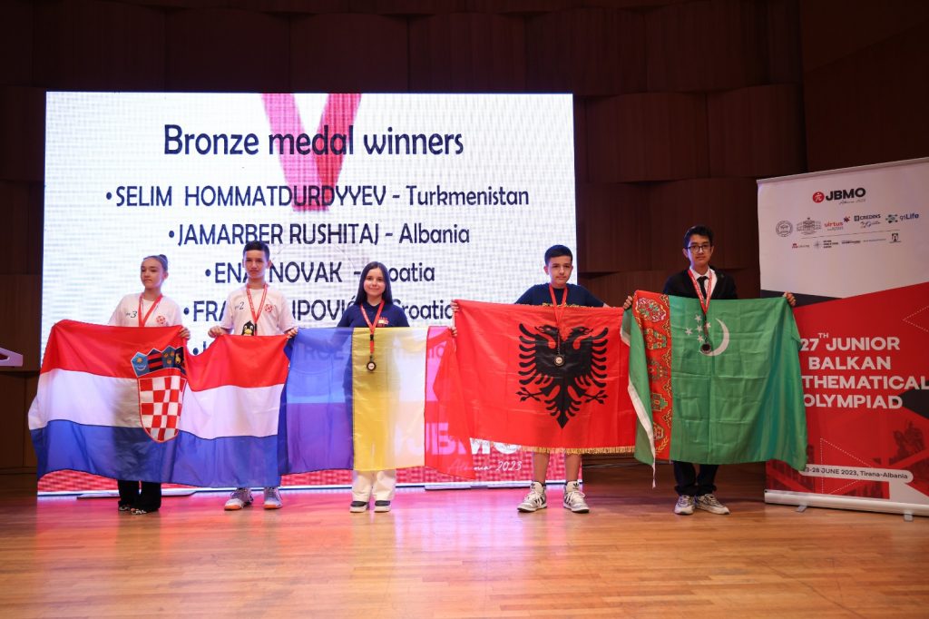 Përfundon me sukses Edicioni i 27-të i Olimpiadës Ballkanike të Matematikës për të Rinj – JBMO 2023, Shqiperia fiton 3 medalje Bronzi